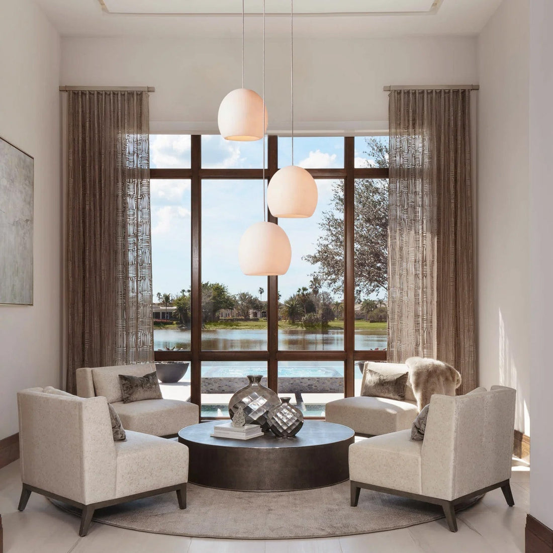 Arica Round Chandelier - lampmodern