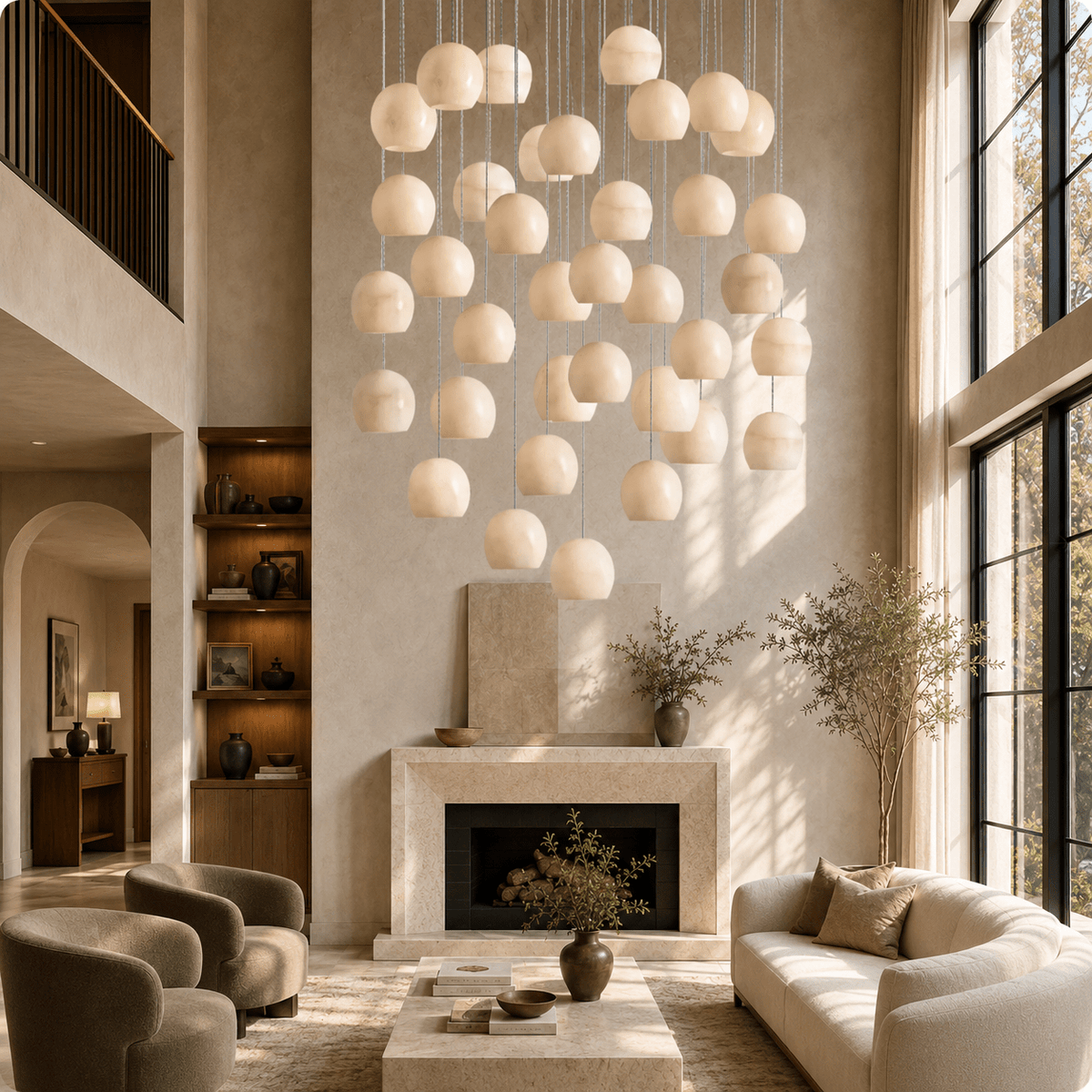 Arica Round Chandelier - lampmodern