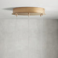 Arica Round Gold Chandelier with Natural Alabaster Stone Shades - lampmodern