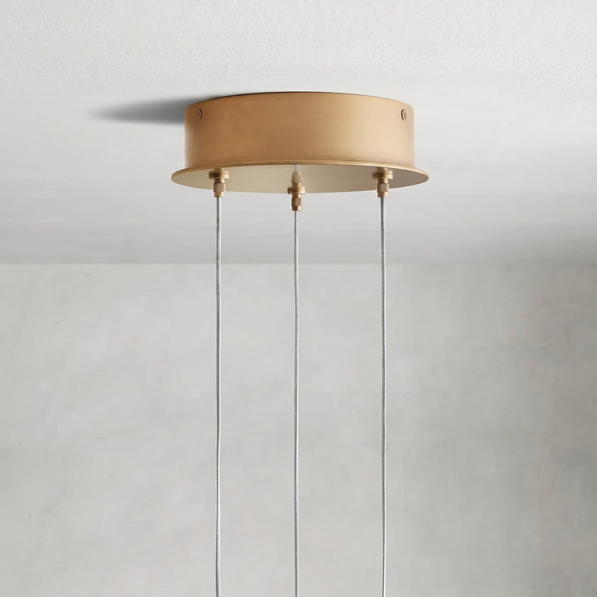 Arica Round Gold Chandelier with Natural Alabaster Stone Shades - lampmodern