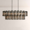 Art Glass Delsia Linear Chandelier - lampmodern