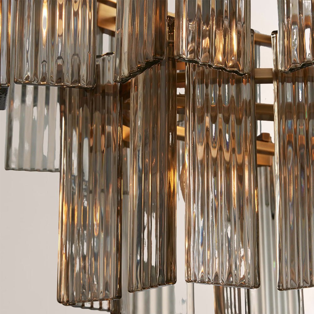 Art Glass Delsia Linear Chandelier - lampmodern