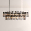 Art Glass Delsia Linear Chandelier - lampmodern