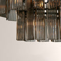 Art Glass Delsia Linear Chandelier - lampmodern