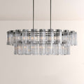 Art Glass Delsia Linear Chandelier - lampmodern