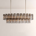 Art Glass Delsia Linear Chandelier - lampmodern