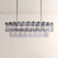 Art Glass Delsia Linear Chandelier - lampmodern