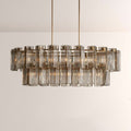 Art Glass Delsia Linear Chandelier - lampmodern