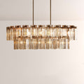Art Glass Delsia Linear Chandelier - lampmodern