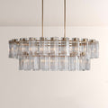 Art Glass Delsia Linear Chandelier - lampmodern