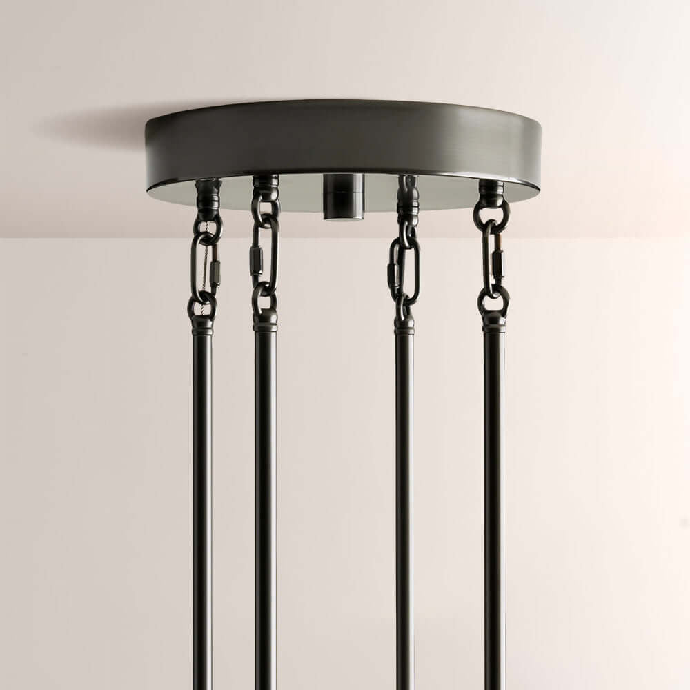 Art Glass Delsia Round Chandelier 60" - lampmodern