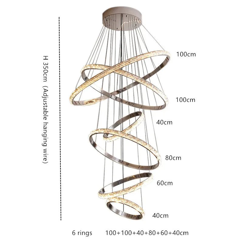 Ashton Staircase Chandelier - lampmodern