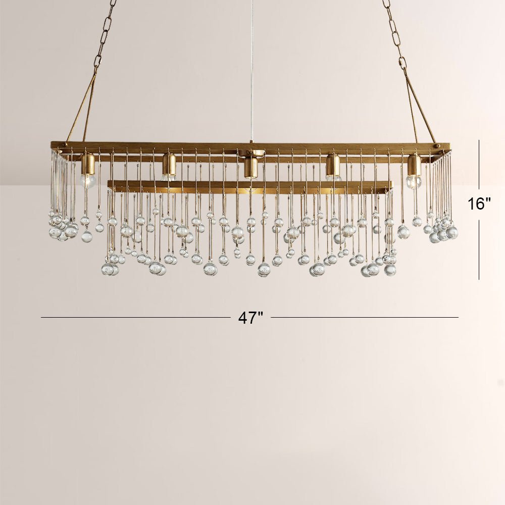 Aubluxe Rectangular Chandelier - lampmodern