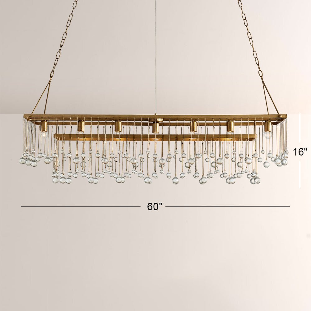 Aubluxe Rectangular Chandelier - lampmodern
