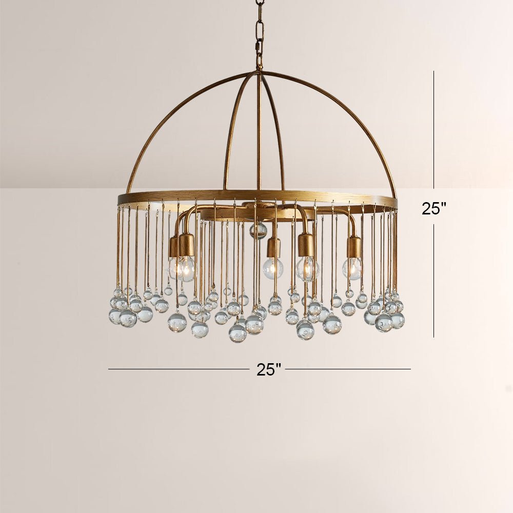Aubluxe Round Two - Tier Chandelier - lampmodern