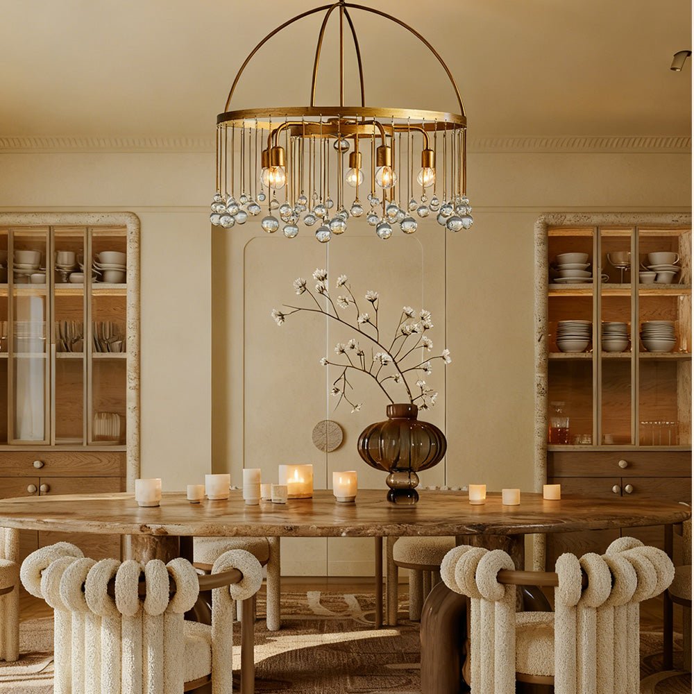 Aubluxe Round Two - Tier Chandelier - lampmodern