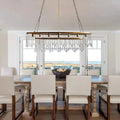 Aubrey 7 Light Oval Chandelier - lampmodern
