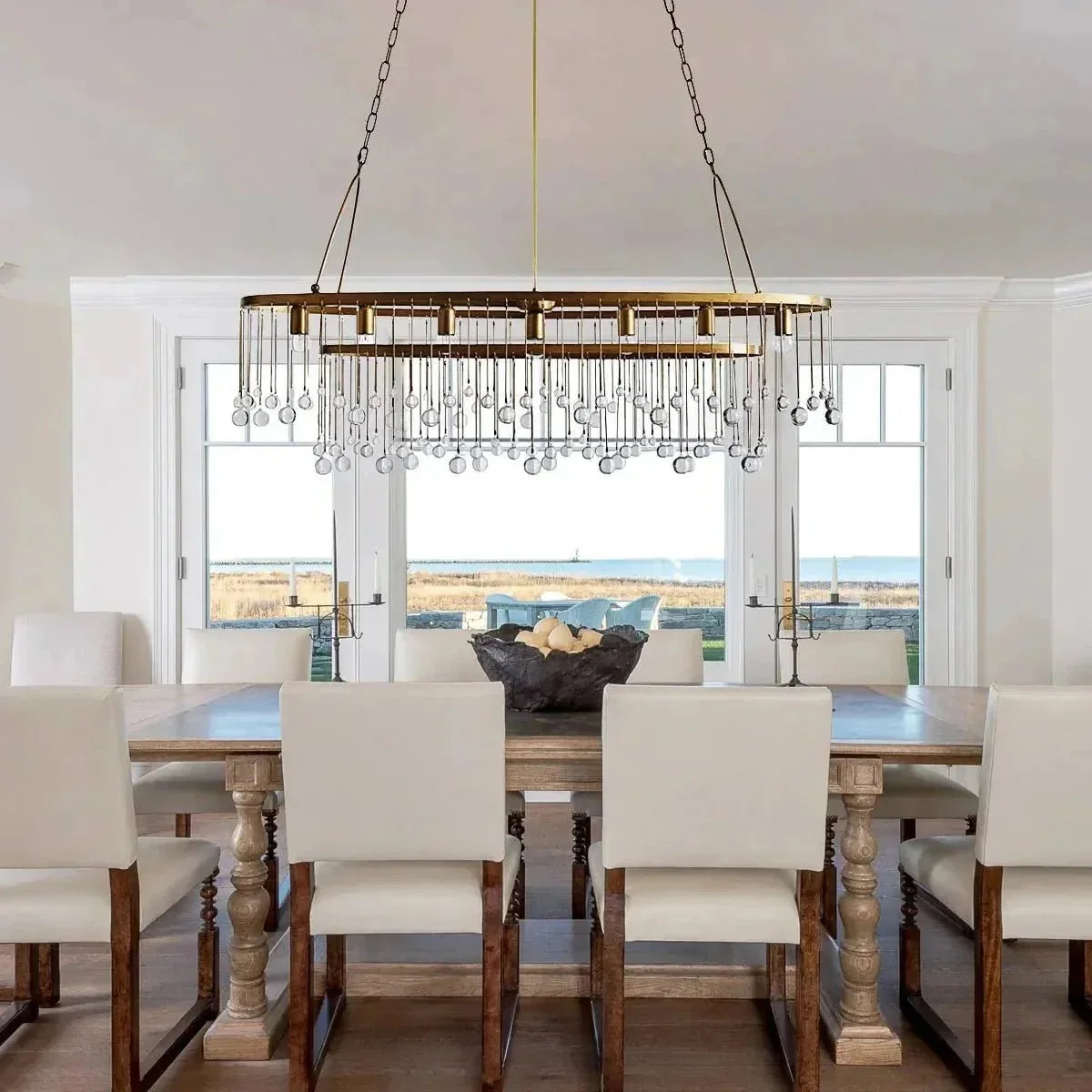Aubrey 7 Light Oval Chandelier - lampmodern