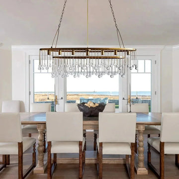 Aubrey 7 Light Oval Chandelier - lampmodern
