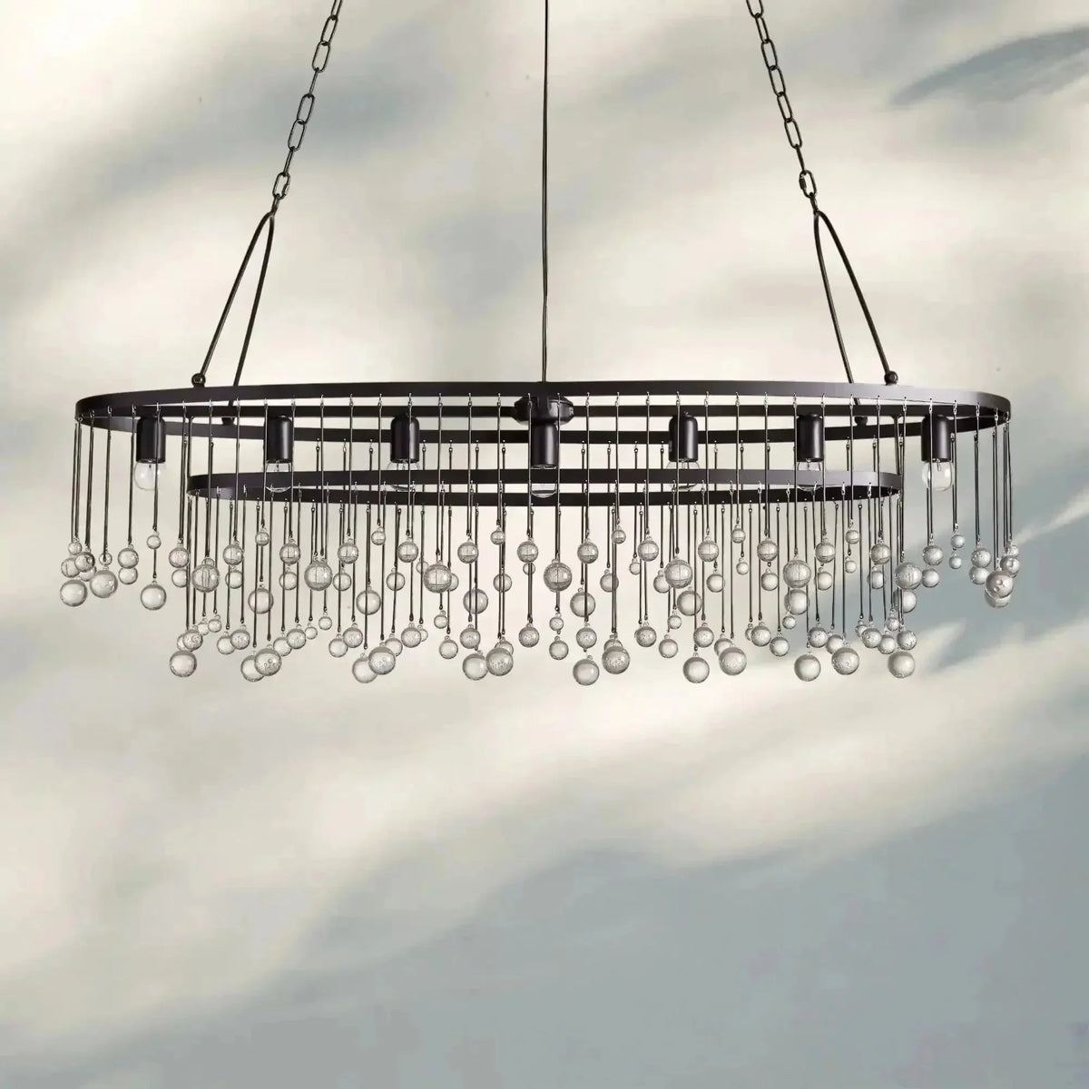 Aubrey 7 Light Oval Chandelier - lampmodern