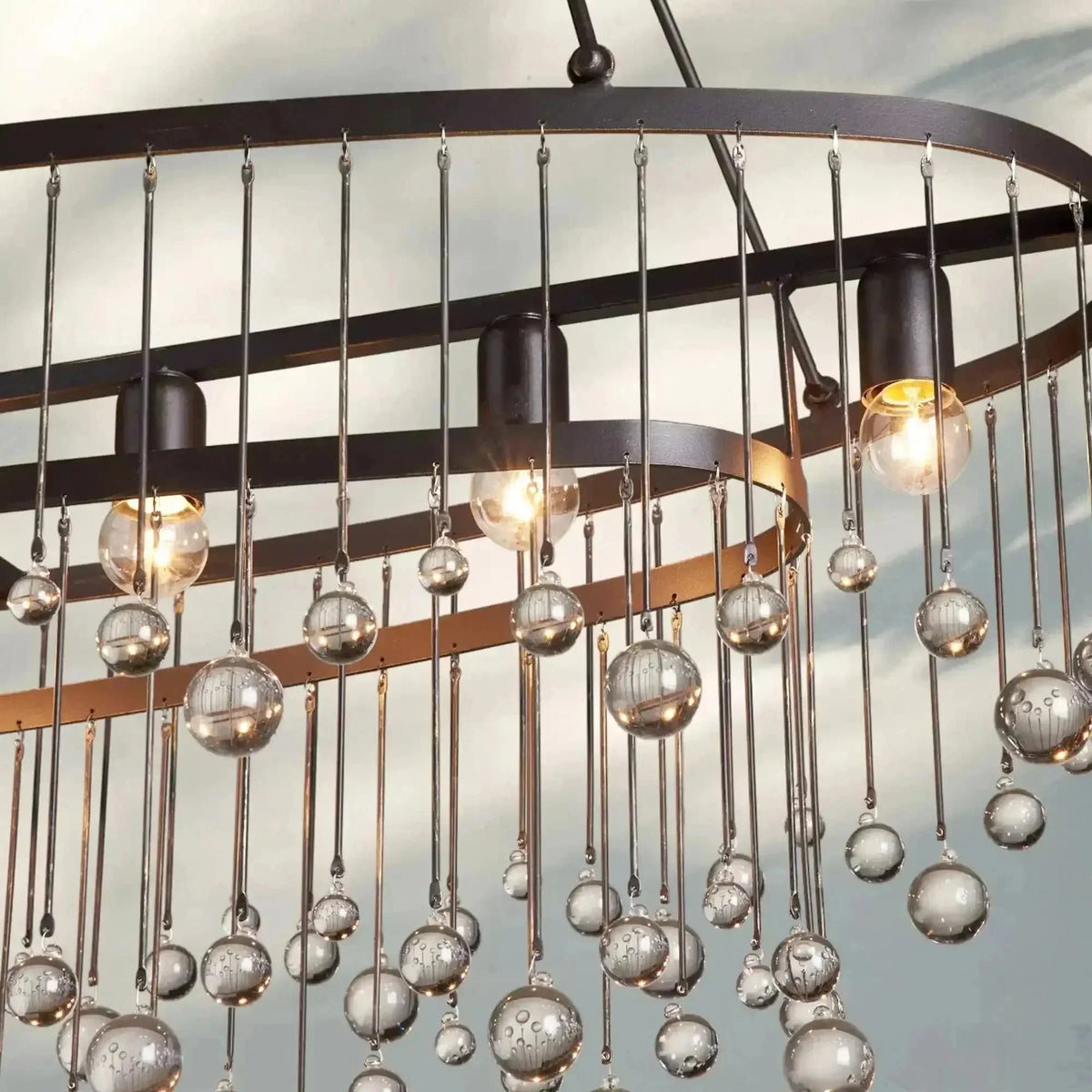 Aubrey 7 Light Oval Chandelier - lampmodern