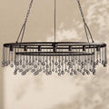 Aubrey Crystal Ball Oval Chandelier 7 Lights - lampmodern