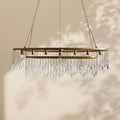 Aubrey Crystal Ball Oval Chandelier 7 Lights - lampmodern