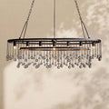 Aubrey Crystal Ball Oval Chandelier 7 Lights - lampmodern