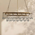 Aubrey Crystal Ball Oval Chandelier 7 Lights - lampmodern