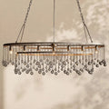 Aubrey Crystal Ball Oval Chandelier 7 Lights - lampmodern