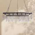 Aubrey Crystal Ball Oval Chandelier 7 Lights - lampmodern
