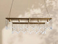 Aubrey Crystal Ball Rectangular Chandelier 47'' 60'' - lampmodern