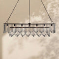 Aubrey Crystal Ball Rectangular Chandelier 47'' 60'' - lampmodern