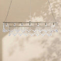 Aubrey Crystal Ball Rectangular Chandelier 47'' 60'' - lampmodern