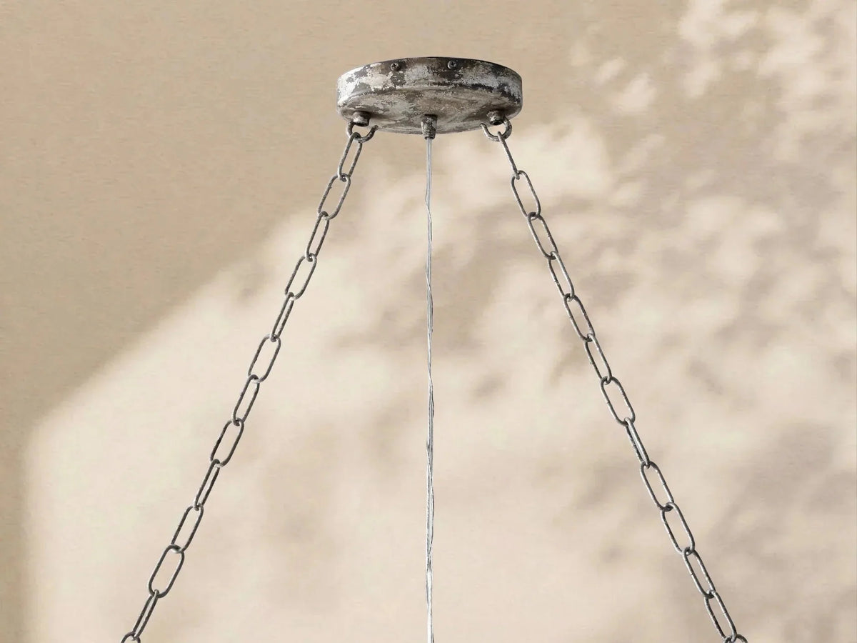 Aubrey Crystal Ball Rectangular Chandelier 47'' 60'' - lampmodern