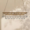 Aubrey Crystal Ball Rectangular Chandelier 47'' 60'' - lampmodern
