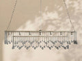 Aubrey Crystal Ball Rectangular Chandelier 47'' 60'' - lampmodern