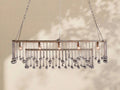 Aubrey Crystal Ball Rectangular Chandelier 47'' 60'' - lampmodern