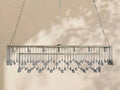 Aubrey Crystal Ball Rectangular Chandelier 47'' 60'' - lampmodern