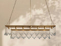 Aubrey Crystal Ball Rectangular Chandelier 47'' 60'' - lampmodern
