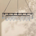 Aubrey Crystal Ball Rectangular Chandelier 47'' 60'' - lampmodern