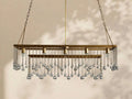 Aubrey Crystal Ball Rectangular Chandelier 47'' 60'' - lampmodern
