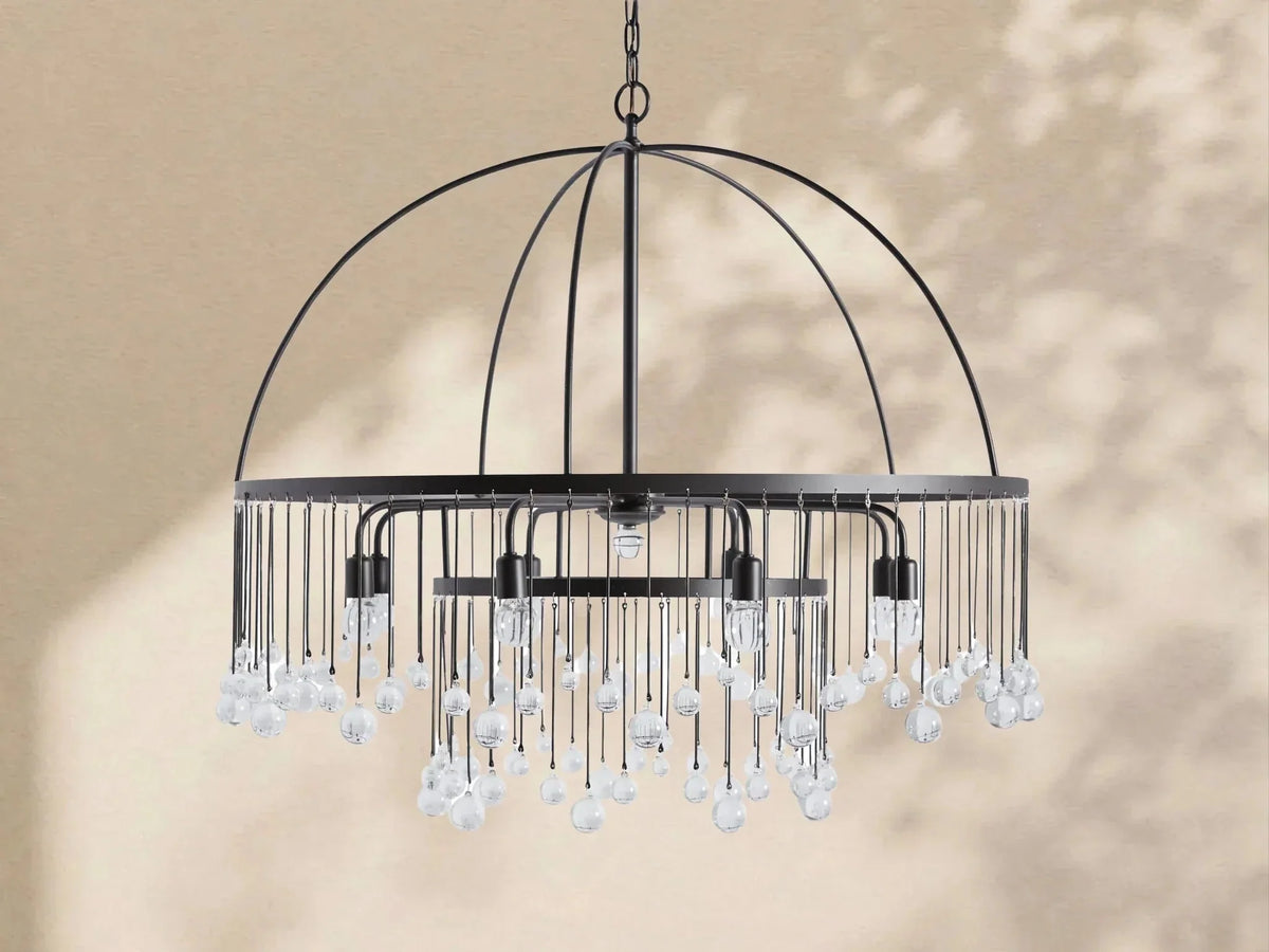 Aubrey Crystal Ball Round Chandelier 5 Light / 8 Light - lampmodern