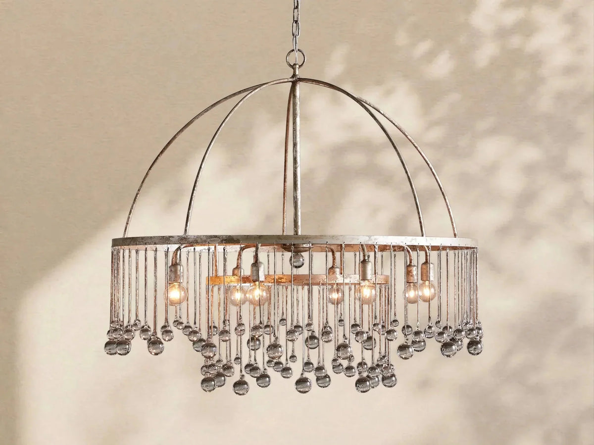Aubrey Crystal Ball Round Chandelier 5 Light / 8 Light - lampmodern