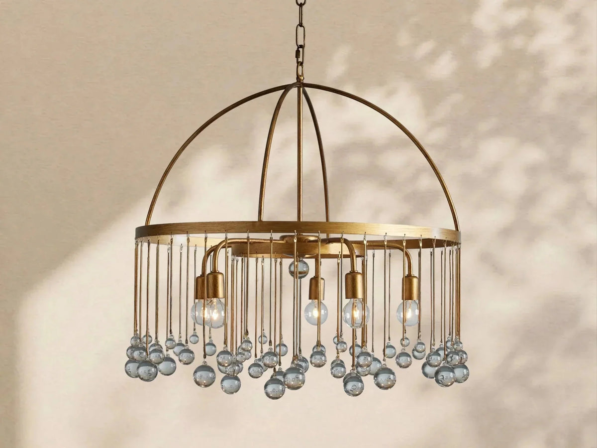 Aubrey Crystal Ball Round Chandelier 5 Light / 8 Light - lampmodern