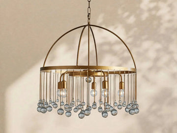 Aubrey Crystal Ball Round Chandelier 5 Light / 8 Light - lampmodern