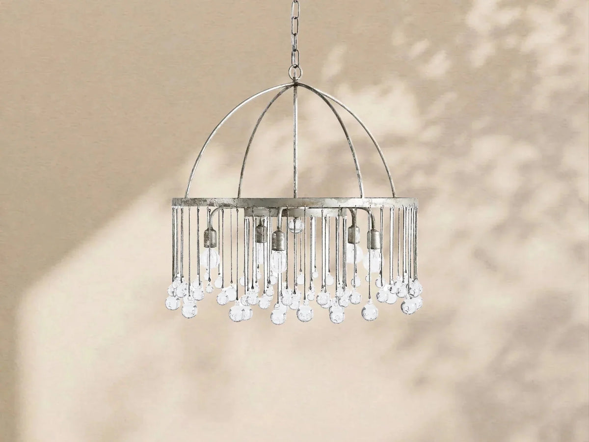 Aubrey Crystal Ball Round Chandelier 5 Light / 8 Light - lampmodern