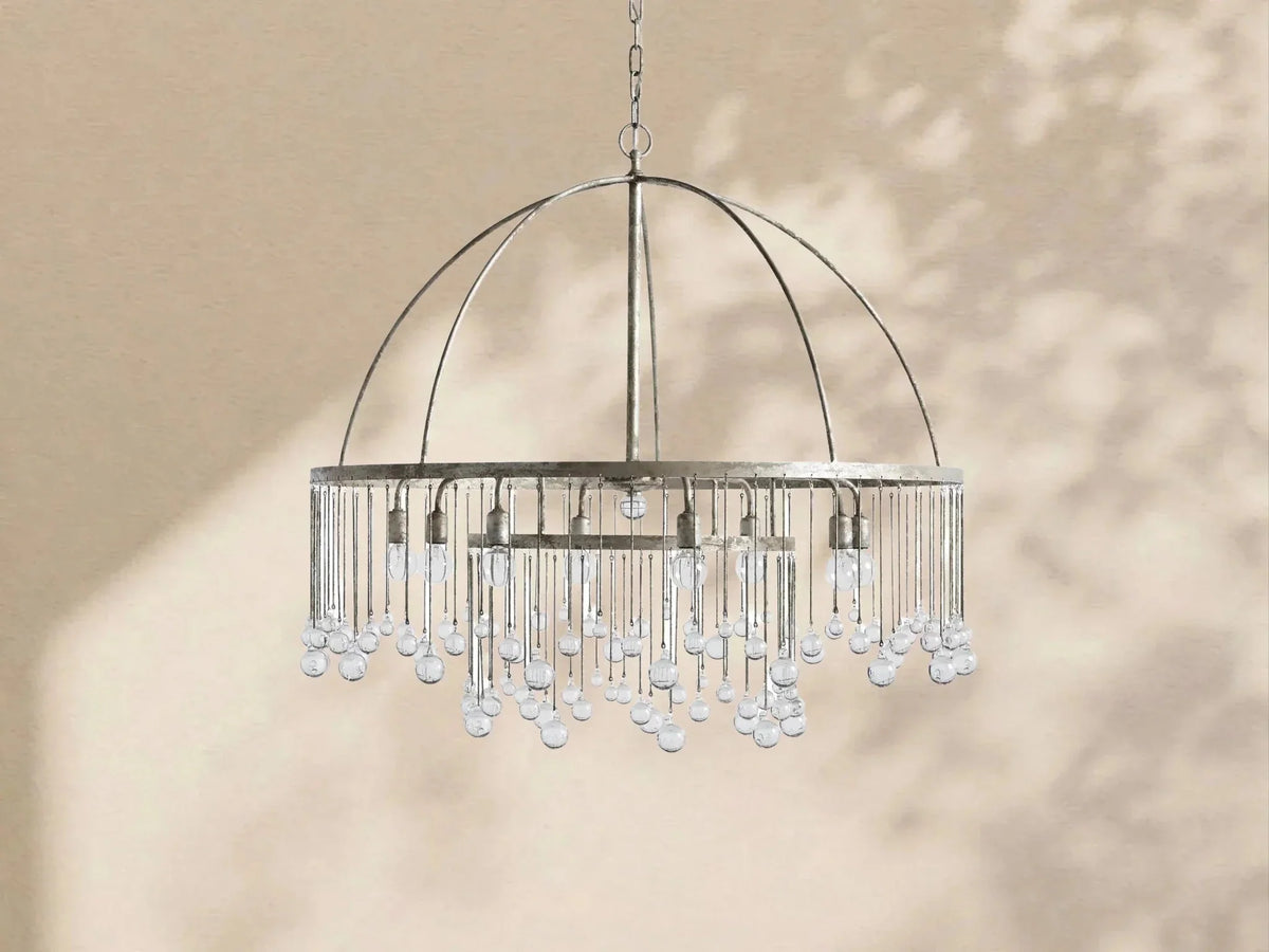 Aubrey Crystal Ball Round Chandelier 5 Light / 8 Light - lampmodern