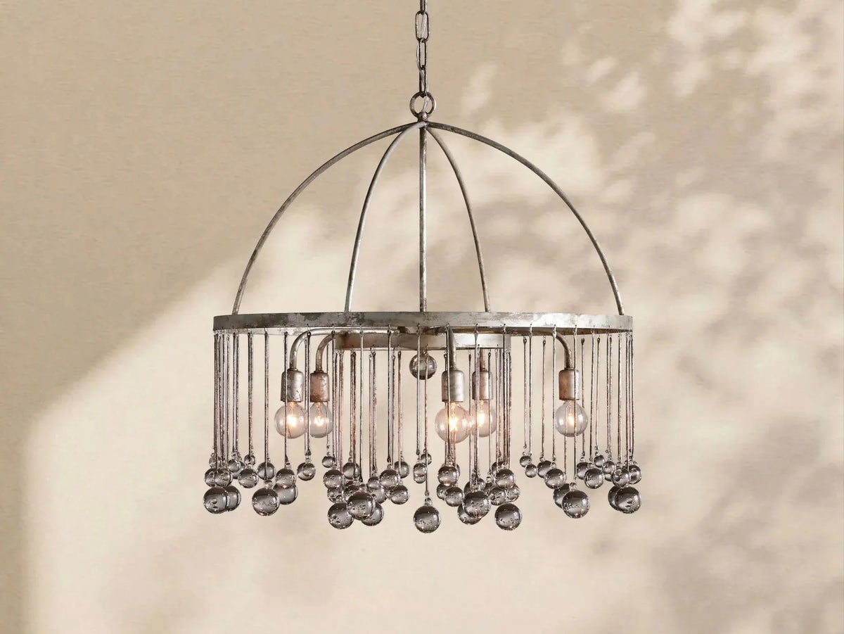 Aubrey Crystal Ball Round Chandelier 5 Light / 8 Light - lampmodern