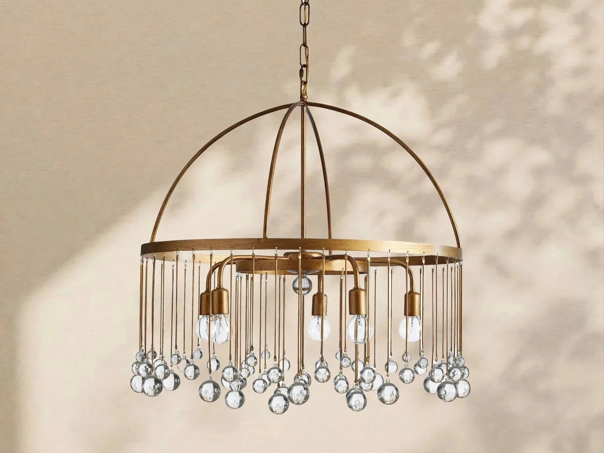 Aubrey Crystal Ball Round Chandelier 5 Light / 8 Light - lampmodern